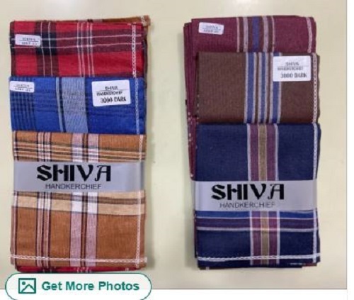 Strip Design Handkerchief For Mens