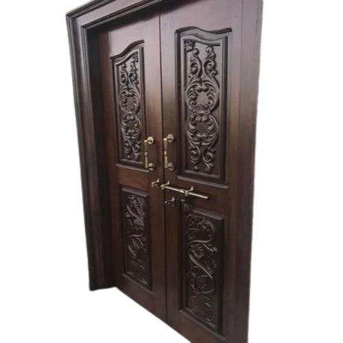 Teak Wood Door Double Door