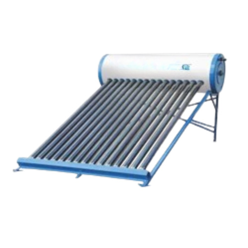 V-Guard 250 LPD Solar Water Heater - 200W Stainless Steel, Freestanding Design, Silver and Blue Color