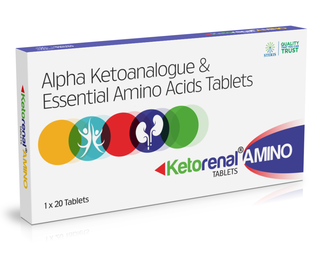 अल्फा कीटोएनालॉग और आवश्यक एमिनो एसिड टैबलेट्स