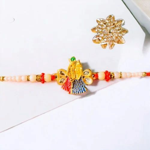 Beads Designer Fancy Rakhi - Beads Rakhi, Customized Design, Different Colors | Easy to Clean, Eco-Friendly, Moisture Proof, Light Weight, Graceful Design