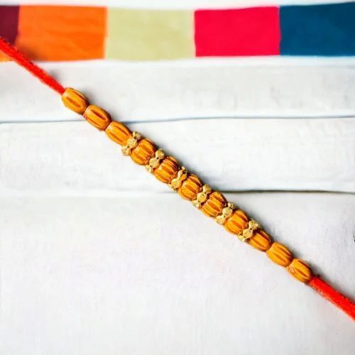 Beads Rakhi - Premium Quality with Rich Texture, Polished Beads, Eye-Catching Design, Eco-Friendly and Moisture-Proof Features