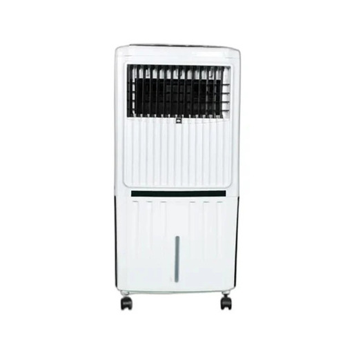 Blower Tower Air Cooler - Honeycomb Pads 90 Liter Tank Capacity 45 Inch Height Electric Power Source | Manual Cleaning Method White and Red Plastic Design Single Phase Power