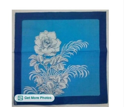 Blue Printed Ladies Handkerchief