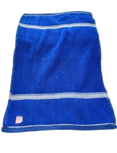 Cotton Terry Towel - Rectangle, Soft Touch Blue, Quick Dry Design | Skin Friendly Fabric, Quality Tested, Delivered On Time