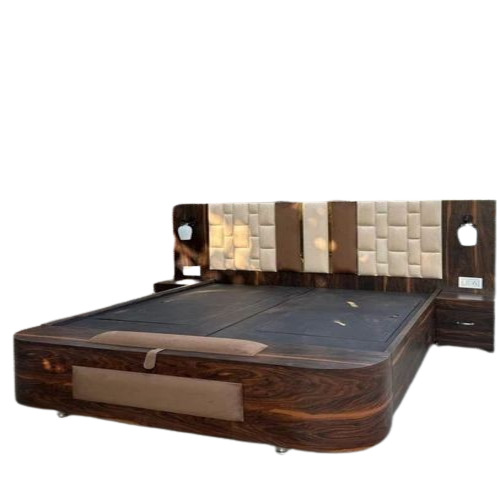 Designer Bed - Premium Grade King Size Light Brown Rectangular Shape | Optimum Quality Termite Proof Indoor Use