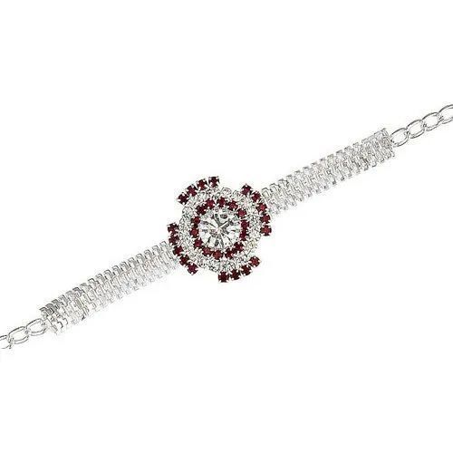Designer Metal Rakhi - Metal, Different Colors | Eco-Friendly, Lightweight, Moisture Proof, Durable Thread, Unique Beads, Artistic Patterns, Stylish Appeal, Comfortable Fit, Cultural Significance