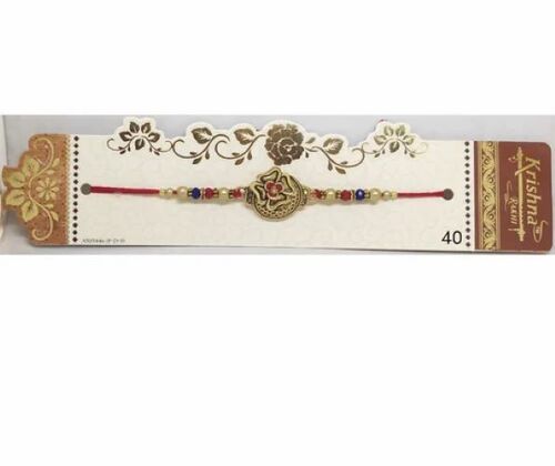 Elegant Designer Fancy Rakhi - Premium Material Intricate Work Multi Color | Elegant Design Vibrant Colors Comfortable Fit Embellished Stones Durable Thread Easy to Clean Eco-Friendly Lightweight Moisture Proof Traditional Charm