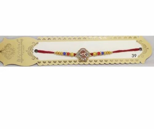 Fancy Stone Rakhi - Premium Quality, Elegant Design with Vibrant Colors | Embellished Stones, Comfortable Fit, Intricate Work, Eco-Friendly, Moisture Proof