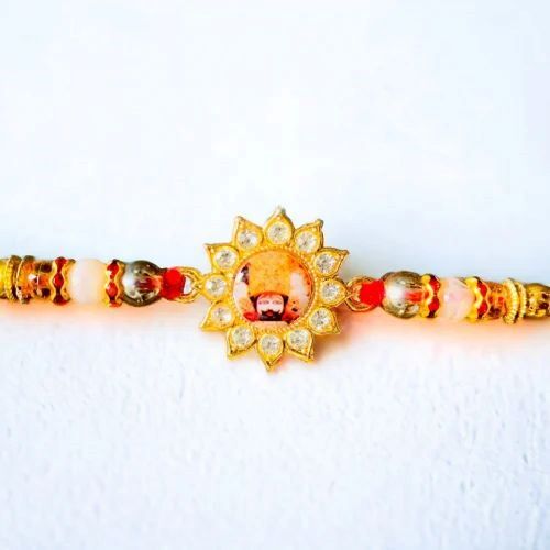Khatu Shyam Rakhi - Beads Rakhi, Premium Quality, Different Colors | Rich Texture, Polished Beads, Eco-Friendly, Light Weight, Moisture Proof, Charming Appeal, Customized Design, Cultural Fusion, Graceful Design