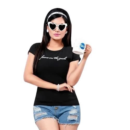 Ladies Black T Shirt
