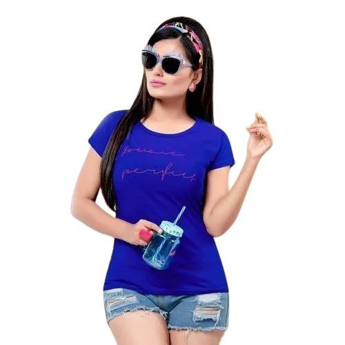 Ladies Blue T Shirts
