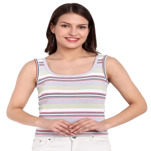 Fancy Top - Printed Polyester Fabric, Multicolor, Medium Size | Perfect for Casual Summer Wear