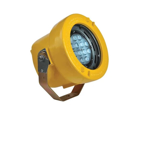 LED Flame Proof Well Glass Light - Aluminium, Round Shape, Cool White LED Illumination | Ideal for Industrial Use