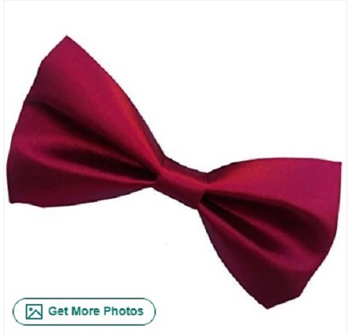 Soft-Touch Cotton Blend Bow Tie - Standard Size , Various Colors for All Seasons, Totally Hygienic with No Color Fade