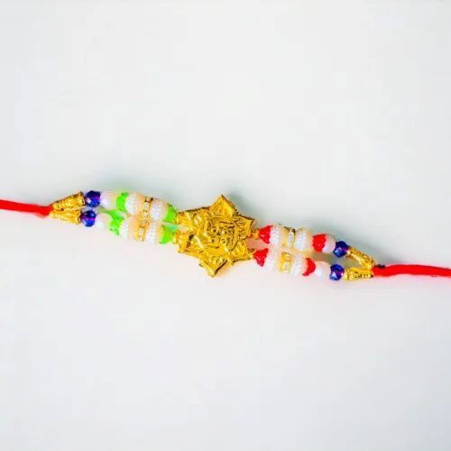 Premium Beads Rakhi - Premium Quality, Rich Texture & Polished Beads | Cultural Fusion, Customized Design, Eco-Friendly, Easy to Clean, Moisture Proof