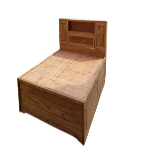 Simple Teek Wood Bed