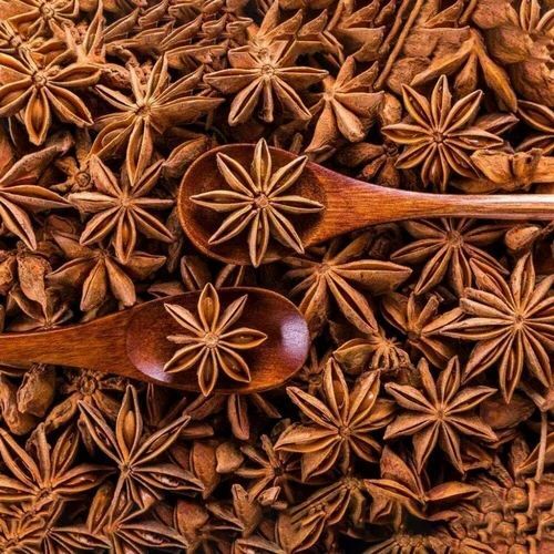 Star Anise - Fresh, Very Good Quality, 100% Pure Whole Spice | Natural Dried, Good for Health, Raw Grade A, Brown Color, Shelf Life of 1 Year, Cool & Dry Storage