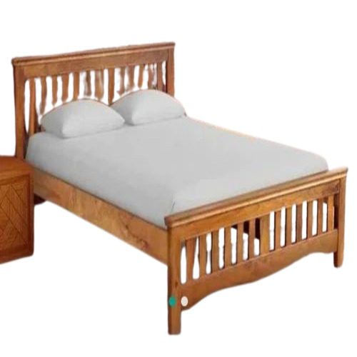 Wooden Double Bed - 6x3 Feet, Teak Wood with Box Storage | Premium Quality, Eco-Friendly Design, Attractive Brown & Multicolor Finish