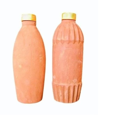 500ml Clay Curd Pot - Natural Clay, 4 Inch Height, Red Round Design | Coated Finish, Ideal for Home Use, Lightweight at 400 Grams