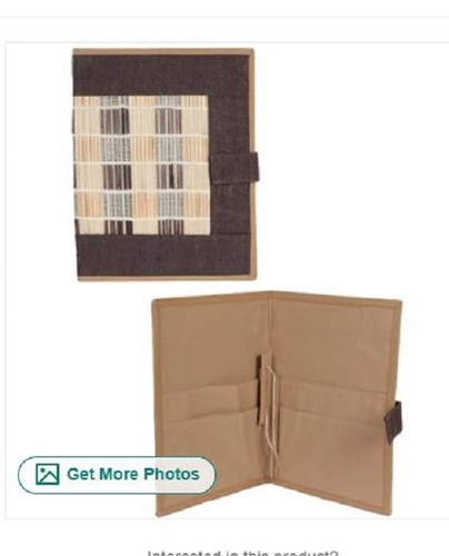 A4 Jute File Folder - Printed Design, Various Sizes For Document Storage And Easy Cleaning, Ideal For Gifting