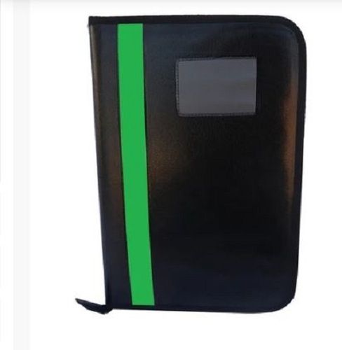 Black Leather Portfolio Folder