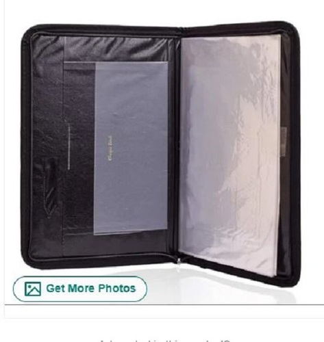 Black PU Leather Executive Chain Folder