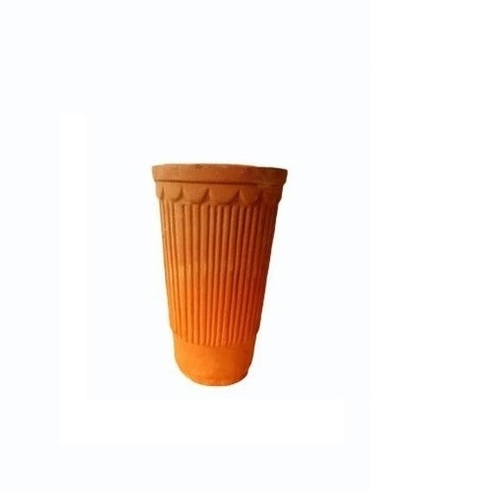 Clay Lassi Kulhad Glass - Clay, 250ml, Brown | Handcrafted, Round Shape for Tea, Lassi, and Juice Drinking Use
