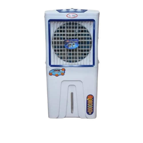 KANBAY - 40L Capacity Tower Air Cooler, Black and White Plastic, Floor Standing Design, Manual Cleaning Method, Air Throw Coverage Up to 20 Ft