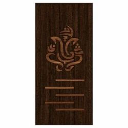 Digital Laminated Door - Premium Quality Polished Brown Teak Wood, Customized Modern Design for Home, Hotel, Office Use