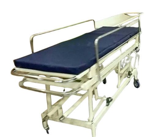 Emergency Recovery Trolley - Mild Steel, White Finish | Multi-Color Application for Hospital Use