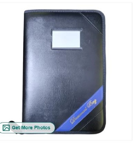 Executive Leather File Folder - Tear Resistant Leather, Spacious Design, Easy to Carry - Elegant Black Finish, Timely Delivery