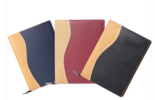 Faux Leather Document File Folder - Tear Resistant Material, Spacious Design, Various Colors Available - Ideal for Long-Term Document Safety and Gifting