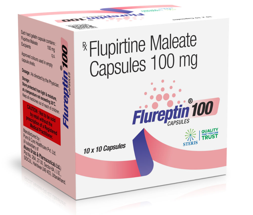 Flupirtine Maleate Capsules (100Mg) - Moisture (%): 99