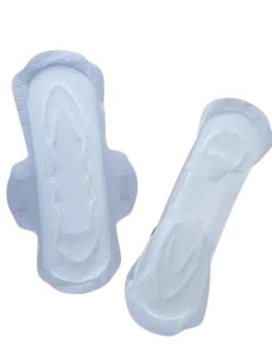 L Sanitary Napkin Pads - Cotton Material Single Use All Sizes | Plain White Color ISO Certified