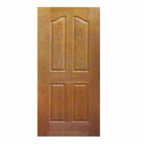 Moulded Panel Door - Solid Wood, Customized Size, Brown Color | Premium Quality, Modern Design, Finished Surface, Teak Wood