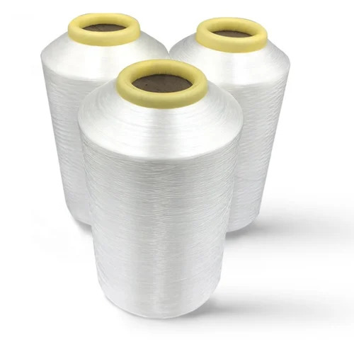 Nylon 50D Low Melting Yarns - 100% Nylon, 50 Denier Bright Lustre, Eco-Friendly | Ideal for Knitting, Plain White Color