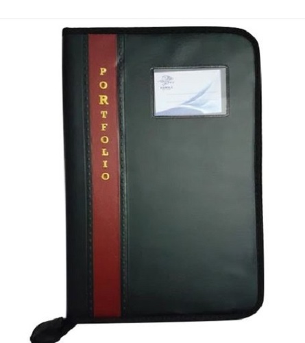 Plain Leather Document File Folder