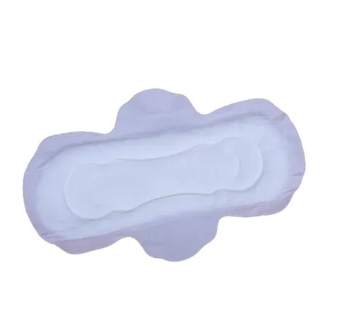 Plain Sanitary Napkin - Cotton Material Regular Pad Size White Color 40 ML Absorbency | Ultra Absorbent Wings Design