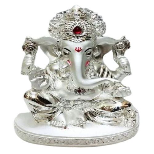 Silver Plated Ganesh Statue