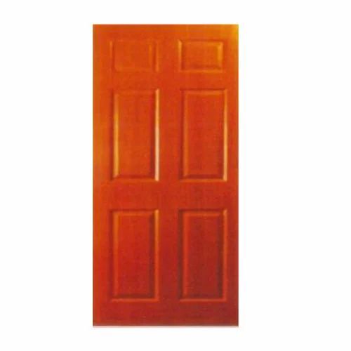 Six Panel Door - Wooden, Customized Size, Brown, Premium Quality, Polished Finish, Standard Design, Hinged Open Style | Ideal for Residential Use