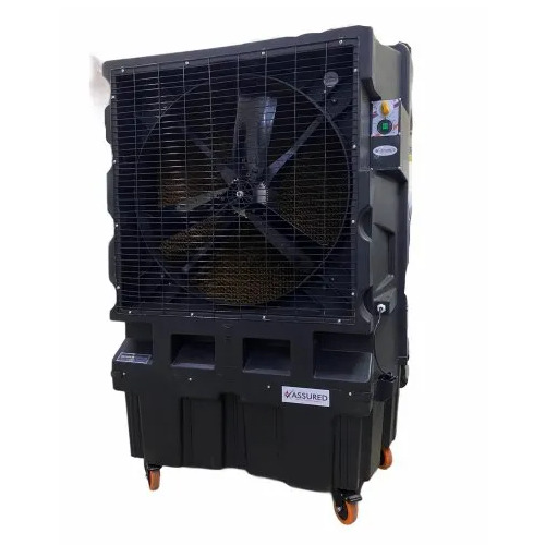 Tent Air Cooler - 150L Capacity, 550W Power, 4 Blades | Black Plastic, Floor Standing Design for Efficient Air Cooling
