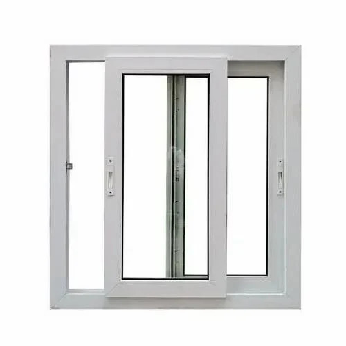 Upvc Sliding Windows - Premium Quality, Customized Size, Brown Color | Ideal For Home, Hotel, Office, Restaurant