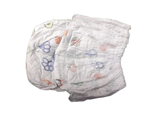 White Printed Baby Diapers