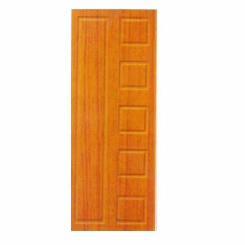Wooden Membrane Door - Premium Quality, Customized Size, Polished Brown Finish | Modern Swing Design for Exterior Applications
