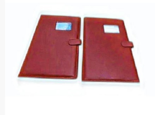 Brown Leather Conferences File Folder - Leather Material, Various Colors | Easy to Clean, Ideal for Long-term Document Storage, Great for Gifting