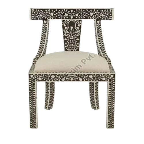 Handcrafted Bone Inlay Chair