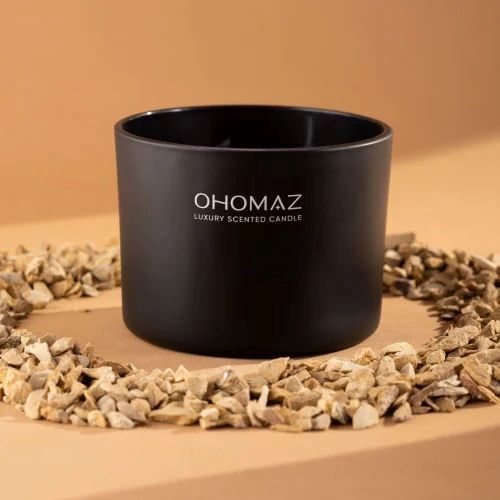 Premium Soy Wax Large Dual Wick Scented Candle - Black Matte Container, 45 Hours Burn Time | Eco-Friendly, Hand-Poured, Non-Toxic, Soft Glow, Subtle Scent
