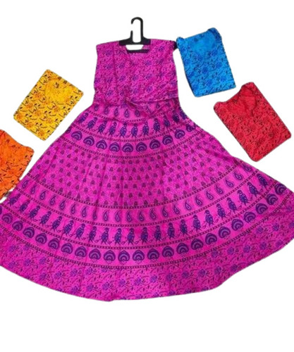 Ladies Cotton Anarkali Kurti By Rk Traders