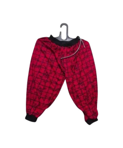 Ladies Cotton Printed Capri - XXL Red | Anti Wrinkle Washable Breathable Quick Dry All Season Casual Wear